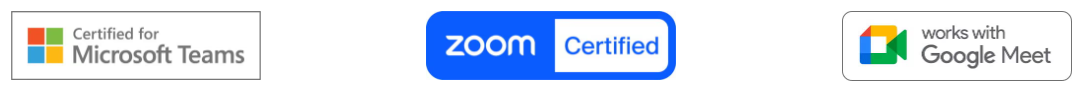 Kompatibilität mit Microsoft Teams, Zoom und Google Meet