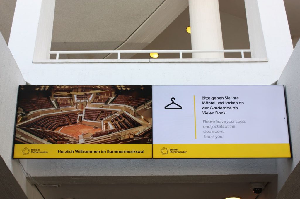 Digital Signage in der Berliner Philharmonie