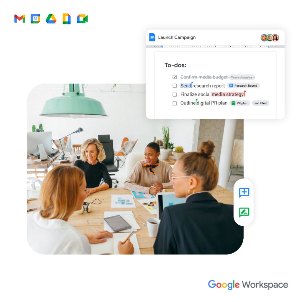 Google Workspace Docs Social
