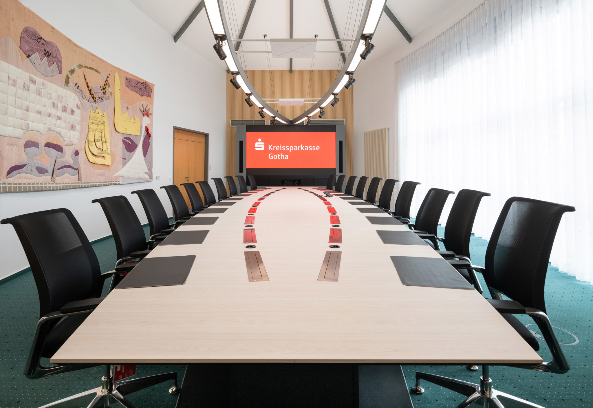 Indoor LED Display im Konferenzraum — repräsentative Darstellung