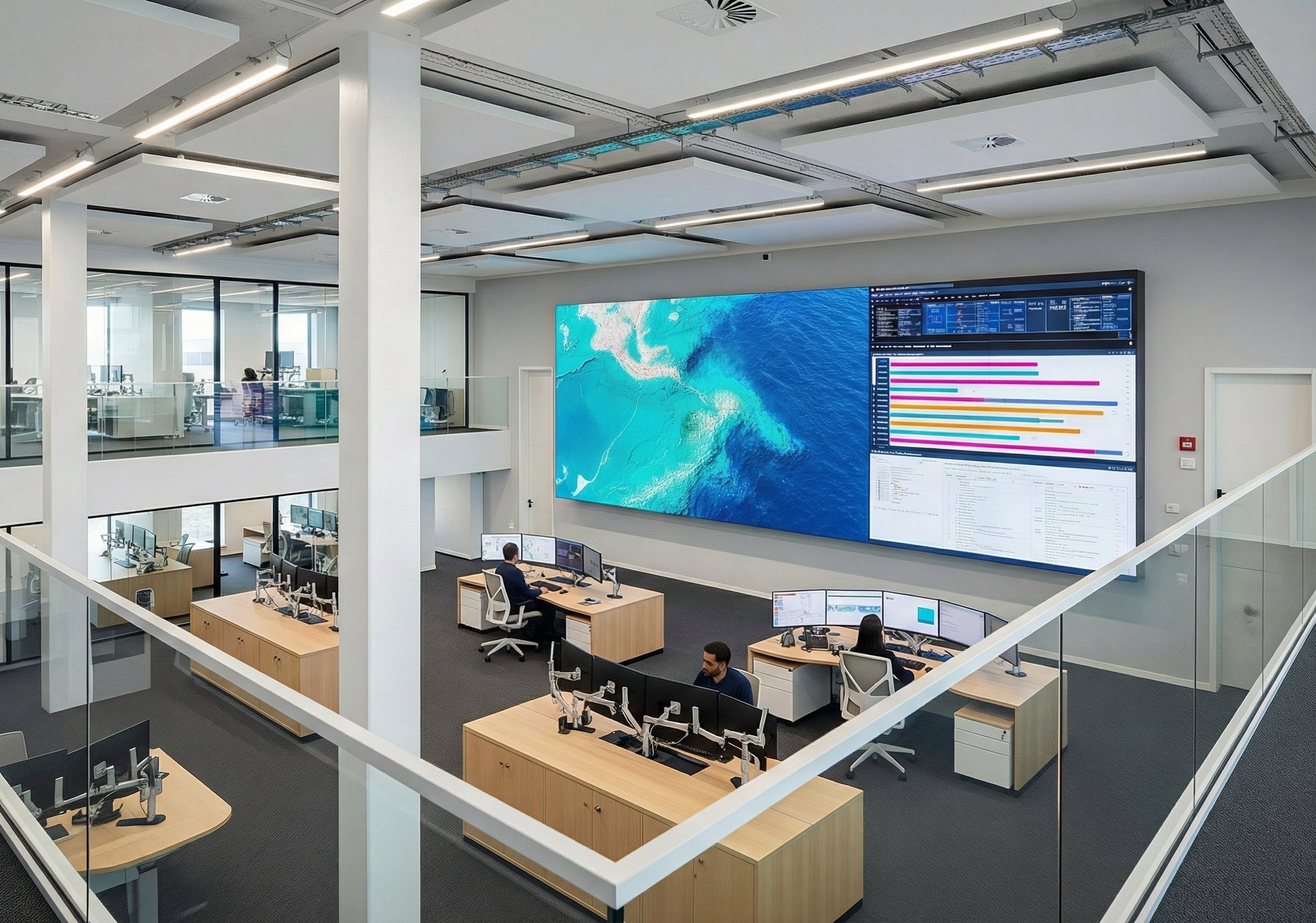 Moderner Konferenzraum mit Medientechnik